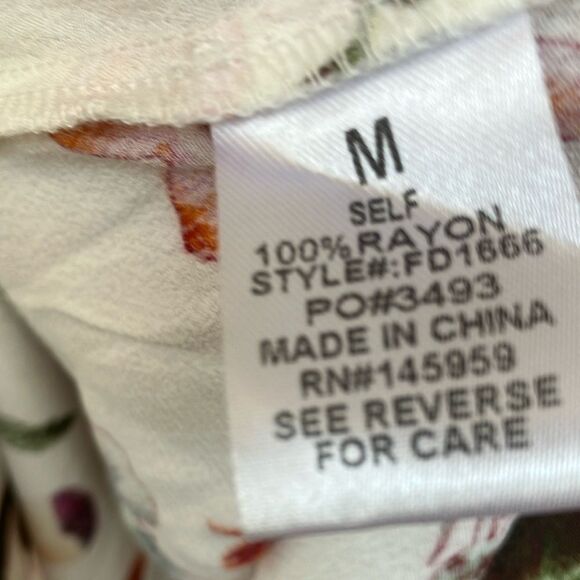 NWOT American Rose Floral Print Kimono Cardigan - Picture 3 of 4